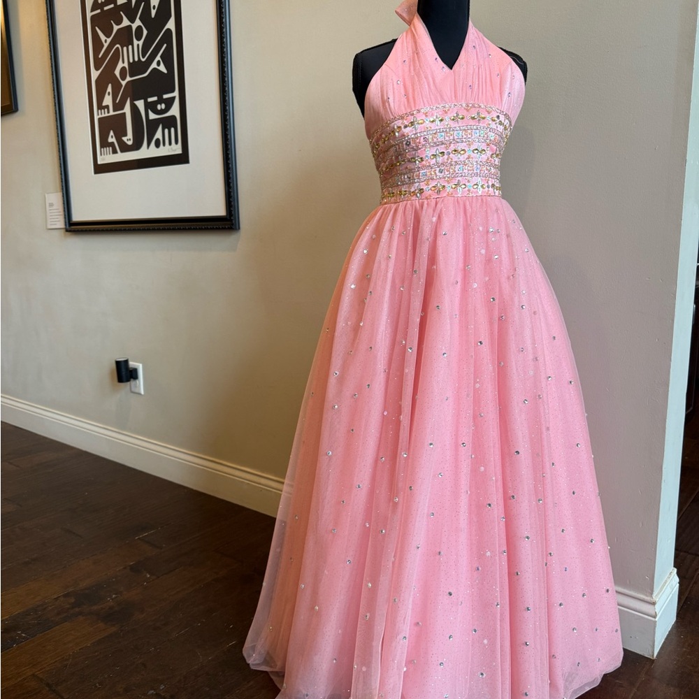 Tiffany Designs Flamingo pink Formal gown - size 12